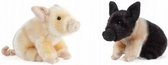 Living Nature Knuffel Varkens, set van 2