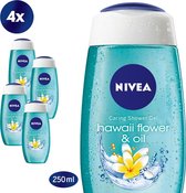 NIVEA Hawaii Flower & Oil Douchegel 4x250ml