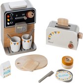 howa Machine à café en bois et jouets grille-pain avec 13 accessoires 4887