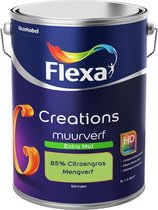 Flexa Creations Muurverf - Extra Mat - Mengkleuren Collectie - 85% Citroengras  - 5 liter