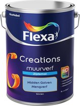 Flexa Creations - Muurverf Zijde Mat - Mengkleuren Collectie - Midden Golven  - 5 liter