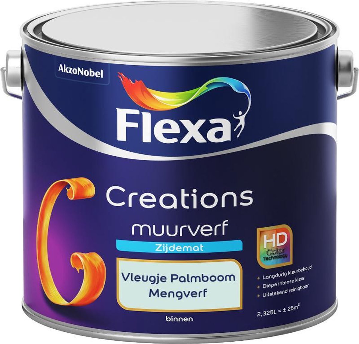 Flexa Creations - Muurverf Zijde Mat - Mengkleuren Collectie - Vleugje Palmboom - 2,5 liter
