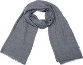 Sjaal langwerpig Fine line grijs 90 / 180 cm