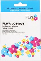 FLWR - Inktcartridge / LC-1100Y geel - Geschikt voor Brother