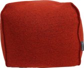 Poef Fluffy Cooked Wool Oranje-376