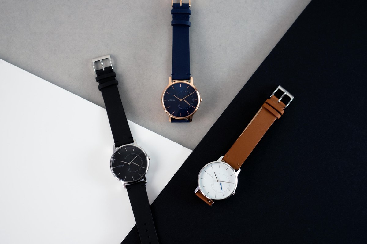 Withings Move Timeless Chic Smartwatch Blauw Zilver bol
