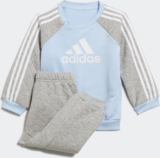 adidas I Warm Logo Jog Baby Joggingpak - Glow Blue/Medium Grey  Heather/White - Maat 68 | bol.com