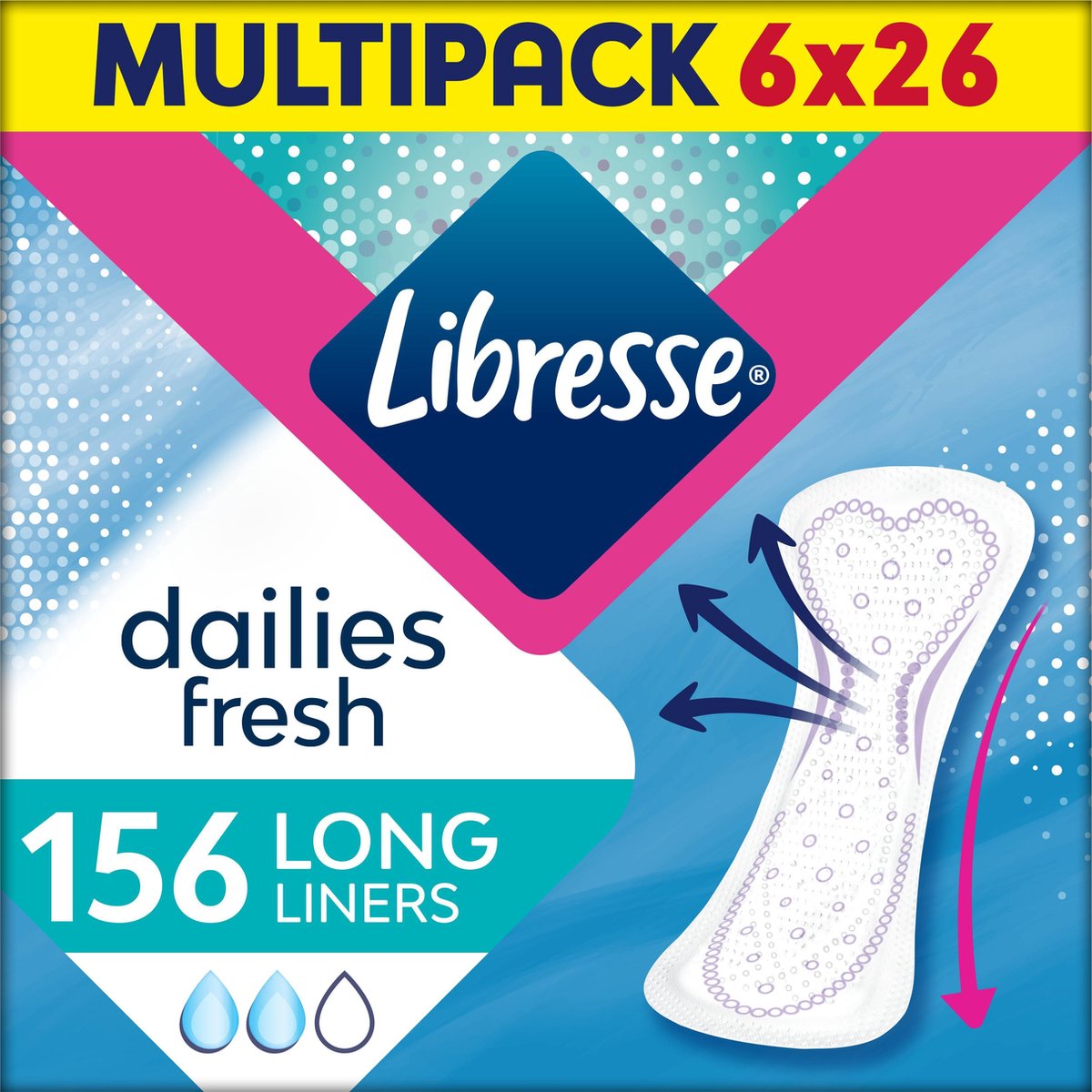Libresse Long inlegkruisjes - 156 stuks