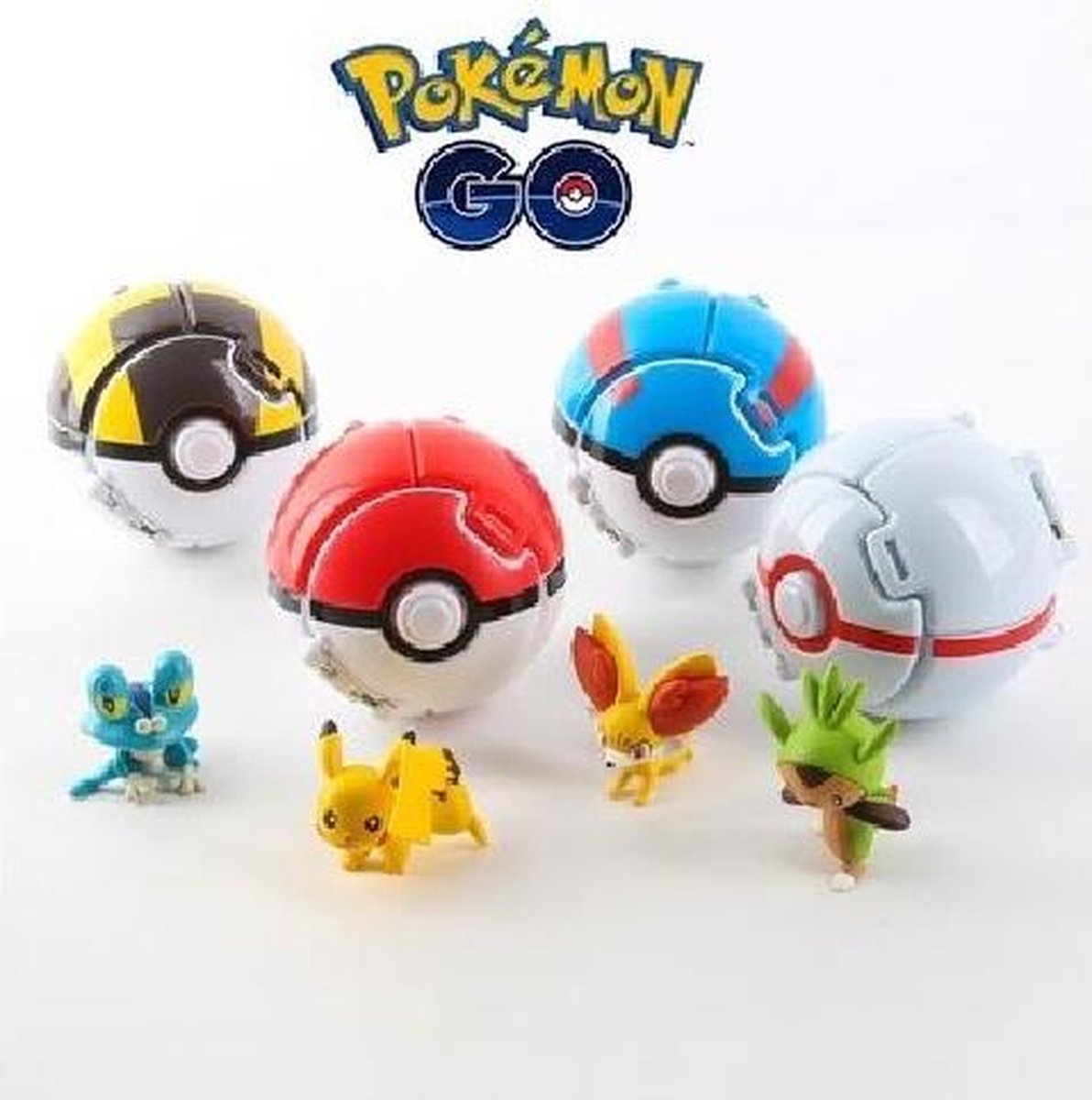 Pokemon ballen 4x met pokemon figuur | bol.com
