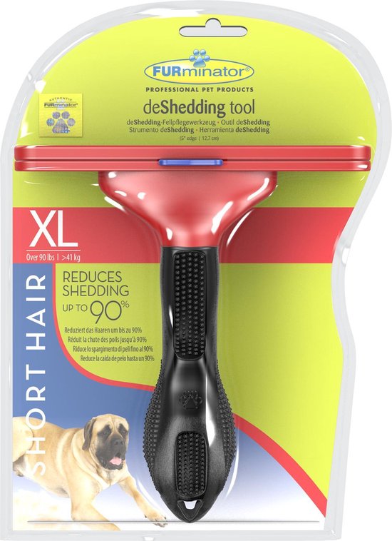 Furminator Dog Short Hair - Brosse pour chien - XL - Jaune | bol.com