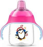 Philips Avent SCF747/03 Drinkbeker met drinktuit - Roze Pinguin 260 ml