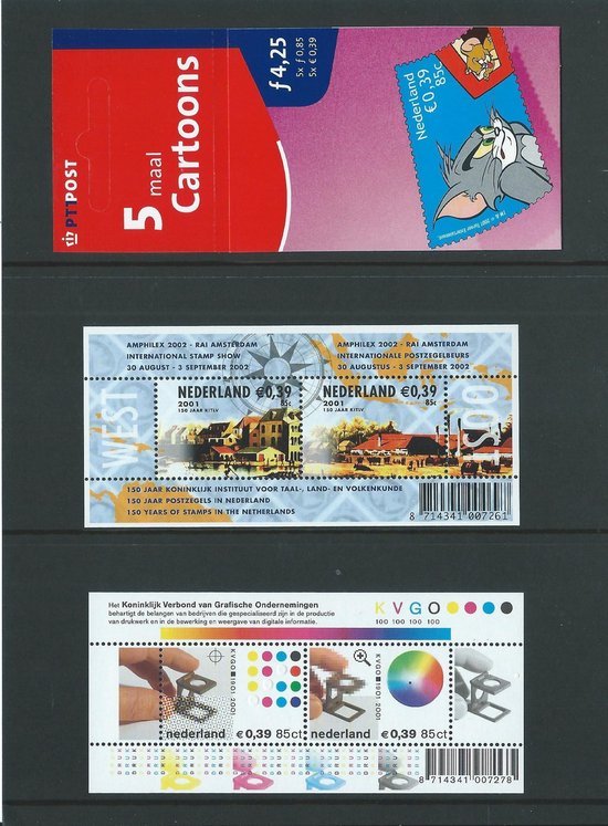 Thumbnail van een extra afbeelding van het spel Jaarcollectie 2001 - Nederlandse Postzegels.