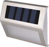 6 LED Solar wand buitenlampen met nachtsensor - Per set