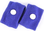 1 paire de sangles anti-maladie de voiture - Bande anti-nausée - Bande anti-nausée - Bracelet anti-vapeur - Bracelet anti-nausée - Couleur bleu
