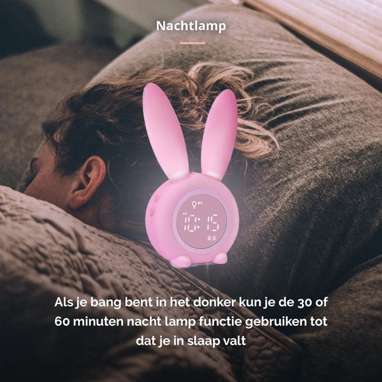 Slaaptrainer Kinderen incl. Gratis Knuffel Slaapwekker Nachtlampje Kind Slaaphulp