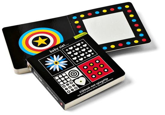 Baby ziet... - kijkboek met spiegeltje 0-6 maanden