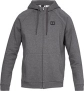 Under Armour Rival Fleece FZ Sportvest Heren - Charcoal Light Heather - Maat XXL