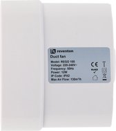 Reventon Rego 120 Cilinder Ventilator - 240m³ x ø 120mm - Wit