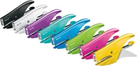 Agrafeuse Leitz WOW n ° 10 - Agrafage jusqu'à 15 feuilles - Jaune - Fournitures de bureau