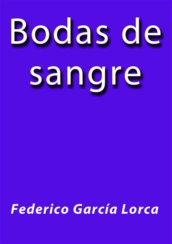 Bodas de sangre - cover