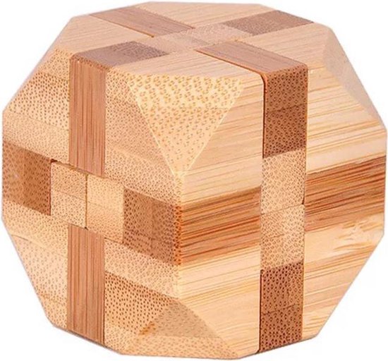 Afbeelding van het spel DW4Trading® 3D bamboo puzzel kubus 3