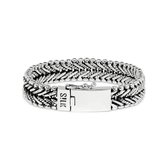 SILK Jewellery - Zilveren Armband - Classic Chevron - 234.19 - Maat 19