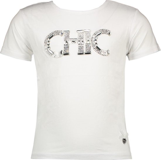 Le Chic Meisjes T-Shirt - Wit - Maat 140 | bol.com