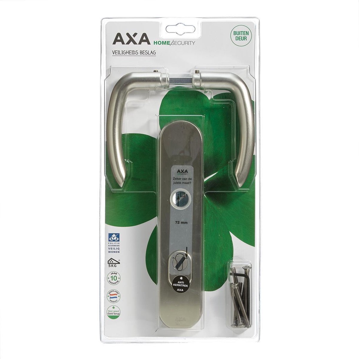AXA Veiligheidsbeslag kruk PC72 anti-kerntrek