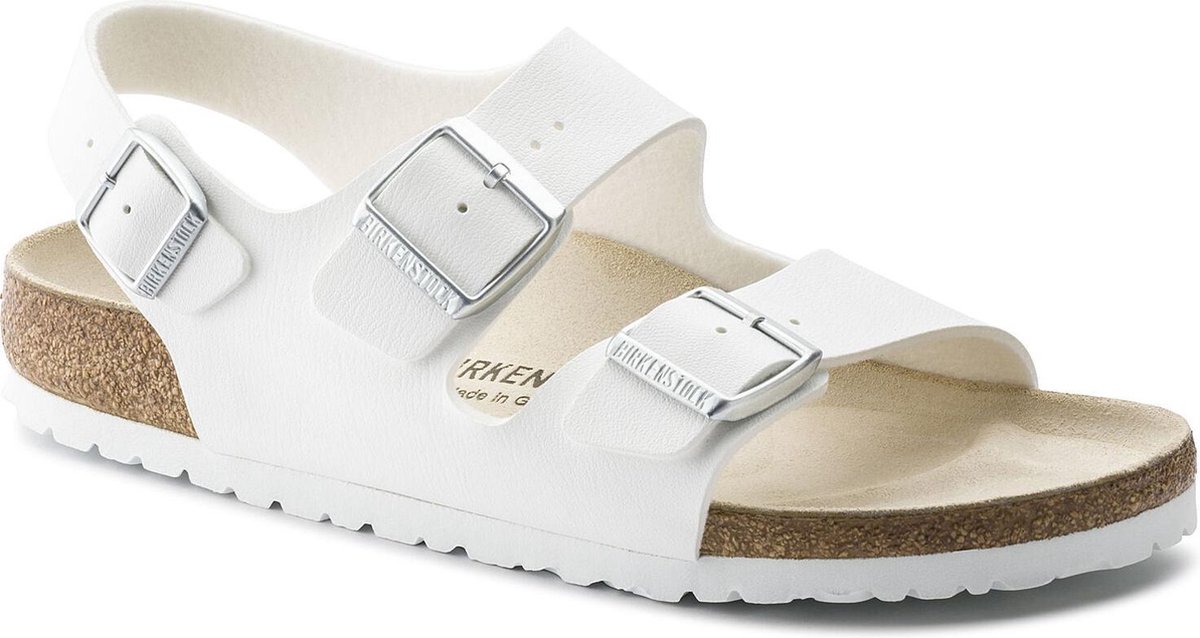 Birkenstock Milano Wit Narrow-fit Sandalen – maat 36 - Schoenen.nl