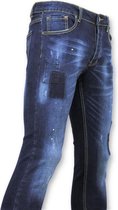 Strakke Heren Jeans - Biker Jeans Mannen - 5029 - Blauw