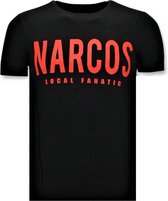 Stoere T-shirt Heren - Narcos Pablo Escobar - Zwart