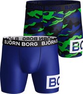 Bjorn Borg - Heren - 2-Pack Performance Multi Camo - Blauw - XL