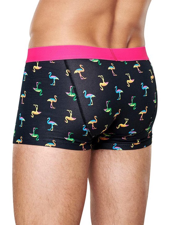 Happy Socks - Flamingo - Boxershort Heren - zwart - Maat XL | bol.com