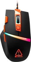Canyon GM -20 Puncher RGB Gaming Mouse - Wired - Perforated Housing - Lichtgewicht - Pixart 3360 Sensor - 7 programmeerbare knoppen - RGB -achtergrondverlichting