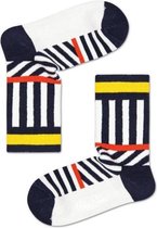 Happy Socks Kids Striped Stripe Rib Sock, 2-3 jaar, Maat 24/26