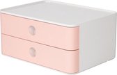 HAN Smart-box Allison - 2 lades -  stapelbaar - flamingo roze - HA-1120-86