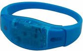 Sound activated LED armbandje - lichtgevend - feestartikelen - festival - blauw