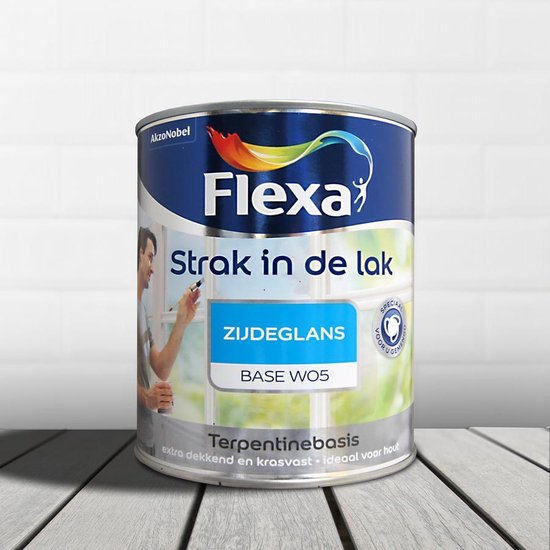 Flexa In De Lak Alkyd Zijdeglans liter wit | bol.com