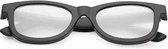 Freaky Glasses® - original spacebril hartjes effect - festival bril - dames en heren - zwart