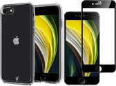 Coque iPhone SE 2020 - Protection d'écran iPhone SE 2020 - Coque transparente iPhone SE 2020 et protection d'écran complète iPhone SE 2020 - Coque iPhone SE 2020
