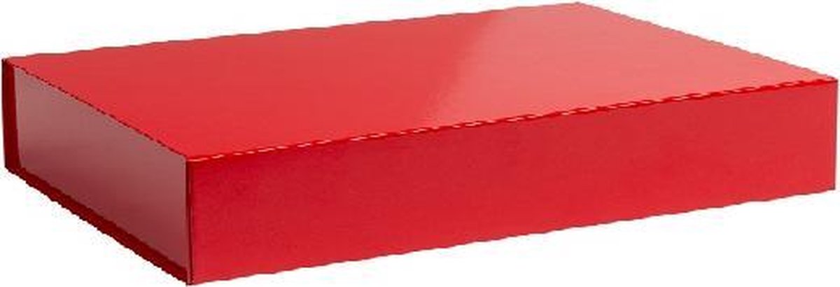 Geschenkdoos opbergdoos ROOD, 22x16,5x3cm (5 stuks)