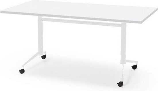 Menselijk ras overtuigen geest Professionele Klaptafel - inklapbare tafel - 180 x 80 cm - blad wit - wit  onderstel -... | bol.com