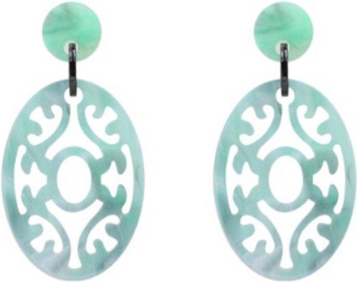Jomide Oorhangers Great Baroque - Groenblauw - Dames