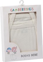 Gamberritos Romper Beige Hartjes Maat 0-6 Maanden 2 Stuks