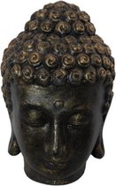 SENSE Boeddhahoofd - Tuinbeeld - Interieurdecoratie beeld - Woonkamer beeld - Vensterbank - Balkon buddha
