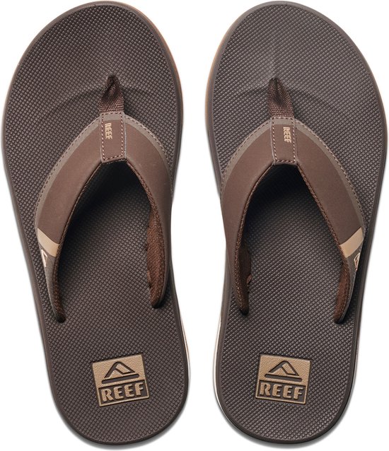 Chaussons Reef Fanning Low pour homme - Marron - Taille 40