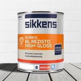 Bol.com Sikkens Rubbol BL Rezisto High-Gloss RAL9016 Verkeerswit 1 Liter aanbieding