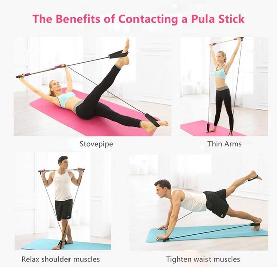 HBKS Sports - Pilates Stick - Yoga Oefeningen - Thuis Fitness Materiaal -  Sporten -... | bol.com