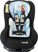 Autostoel Nania Maxim Zwart + Verkleinkussen Disney Frozen - Groep 0/1 - 0 tot 18 KG