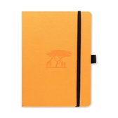 Dingbats* Earth A5 Notitieboek - Tangerine Serengeti Stippen - Bullet Journal met 100 gsm Inktvrij Papier - Schetsboek met Harde Kaft, Genummerde pagina's, Index- en sleutelpagina'
